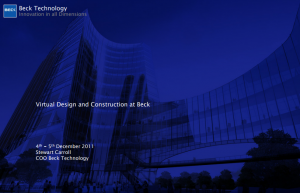 virtual design and construction at Beck