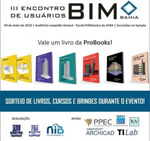 3rd BIM Users Meetup: Event promotional image showing the support of ProBooks and TI Lab