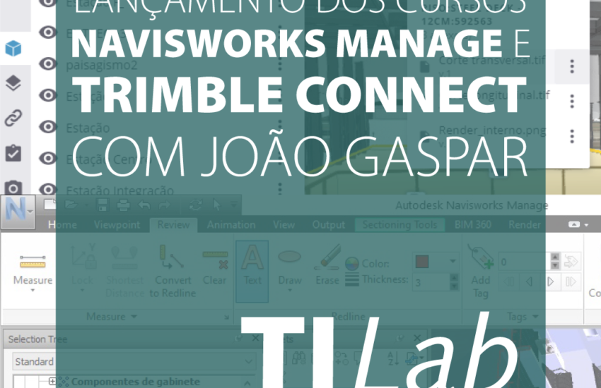 Lançamento dos cursos Navisworks Manage e Trimble Connect no TI Lab - baixe a apresentação