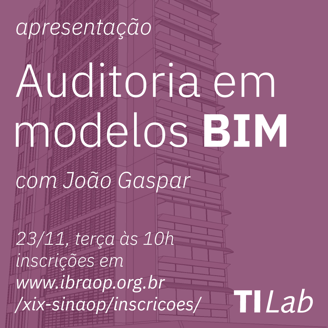 XIX SINAOP: Auditoria de modelos BIM